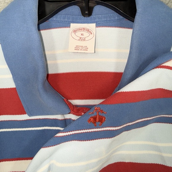 Vintage Brooks Brothers Polo Shirt Men's Size XL  346 Striped Original‎ Fit - Picture 1 of 6